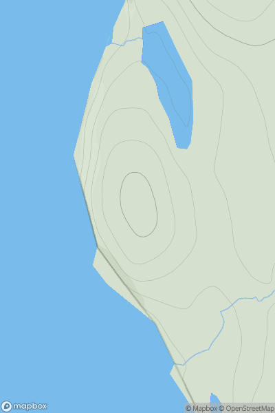 Thumbnail image for The Head [Shetland Islands] showing contour plot for surrounding peak